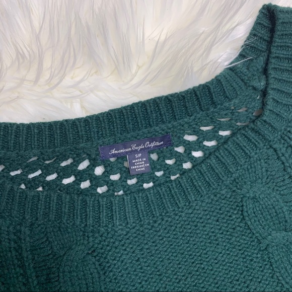American Eagle • Dark Green Knitted Sweater - Picture 5 of 5